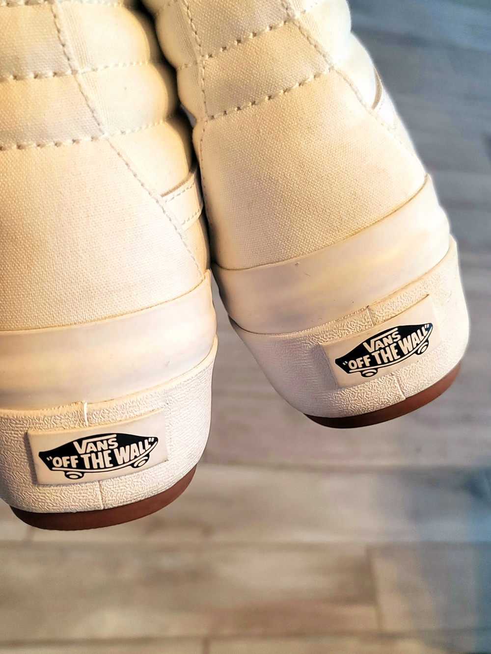 Vans White High-Top Canvas Sneakers - Picture 3 of 3
